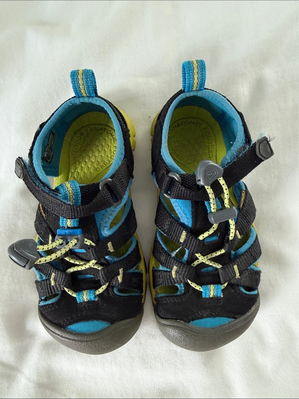 KEEN Newport Outdoor Sandals Size 10 Kids Unisex Black Blue